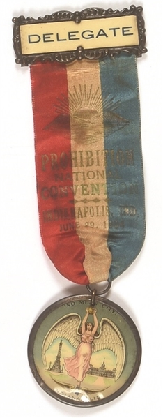 Prohibition National Convention 1904 Delegate Badge