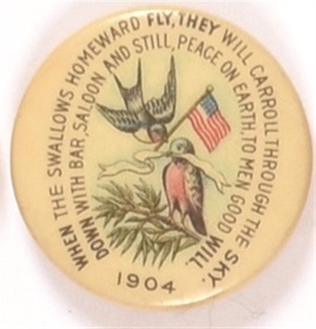 Swallow and Carroll Prohibition Birds in the Air Pin