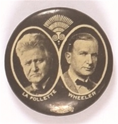 LaFollette, Wheeler Rare Progressive Jugate