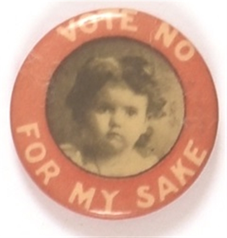 Vote No for My Sake Little Girl Celluloid