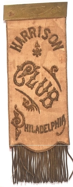 Harrison Ornate 1889 Inaugural Ribbon
