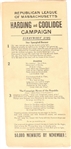 Harding and Coolidge Songs Trifold