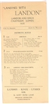 Alf Landon Massachusetts Song Book