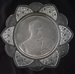 Cleveland Etched Glass Plate