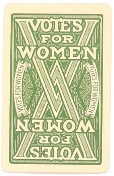 Votes for Women Queen of Spades Playing Card