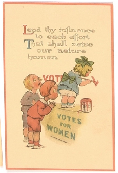 Votes for Women Cartoon Postcard
