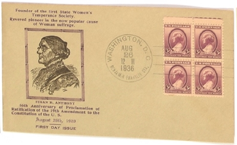 Susan B. Anthony Commemorative Cover