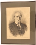Charles Evans Hughes Signed Portrait