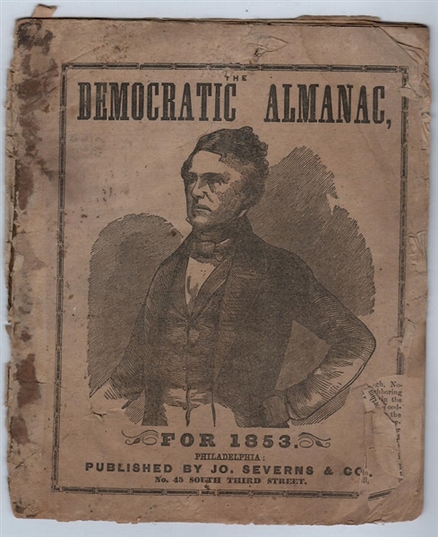Democratic Almanac 1853 Picturing Franklin Pierce