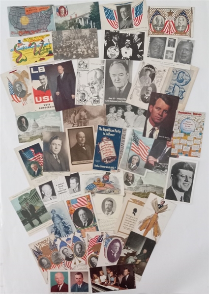 Collection of 45 Political Postcards