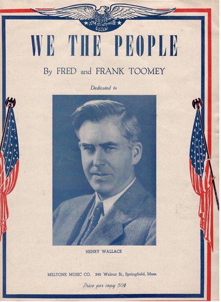 We the People Henry Wallace Sheet Music
