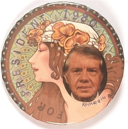 Jimmy Carter Art Nouveau Pin