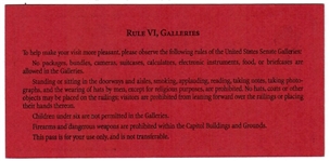 Clinton Impeachment Trial Ticket