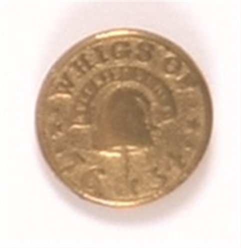 Rare Whig Party Liberty Clothing Button