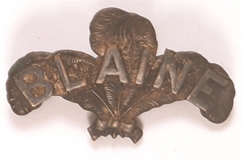 Blaine Brass Feathers Pin