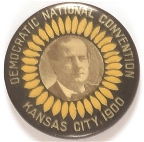 Bryan Sunflower 1900 Convention Pin