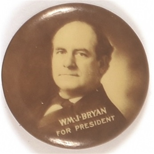 Bryan for President Sepia Celluloid