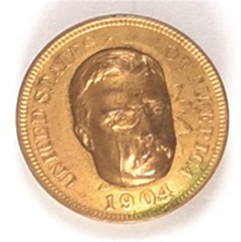Theodore Roosevelt Embossed Metal Pin