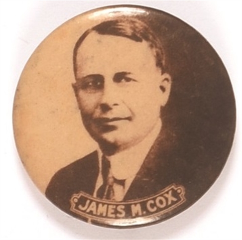 Cox for President Sepia Celluloid