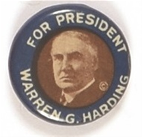 Harding Blue Border Celluloid