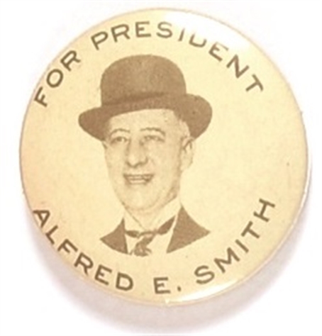 Rare Smith for President Brown Derby Pin