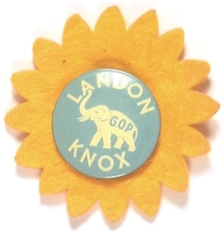 Landon Blue Pin With Sunflower