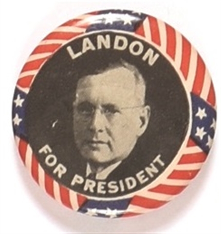 Landon for President Stars and Stripes