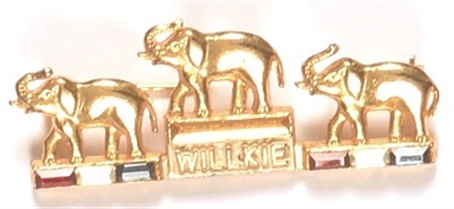 Willkie Trio of Elephants
