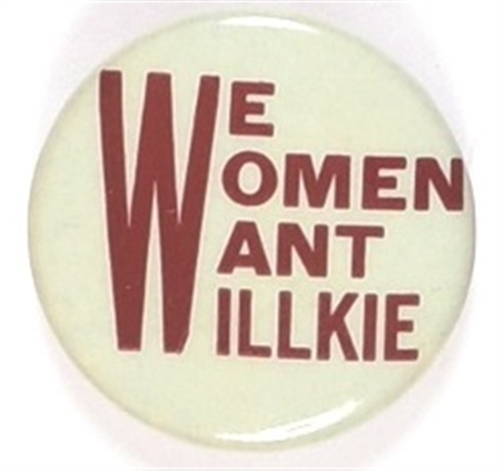 We Women Want Willkie Red Version