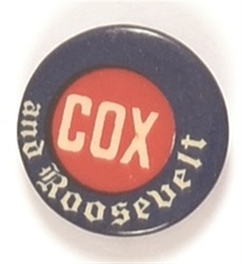 Cox and Roosevelt RWB Celluloid