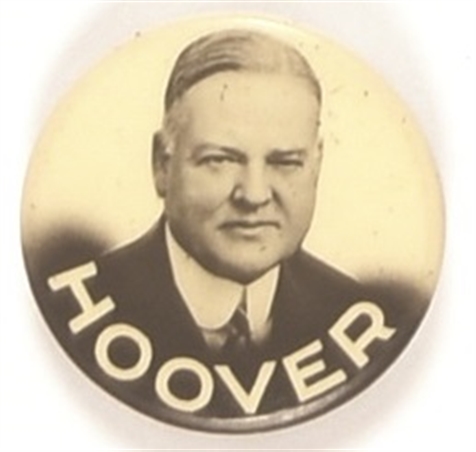 Hoover Handsome Celluloid With Great Photo