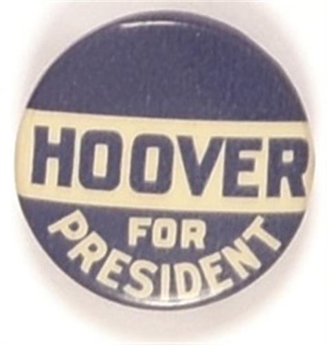 Hoover Blue and White Celluloid