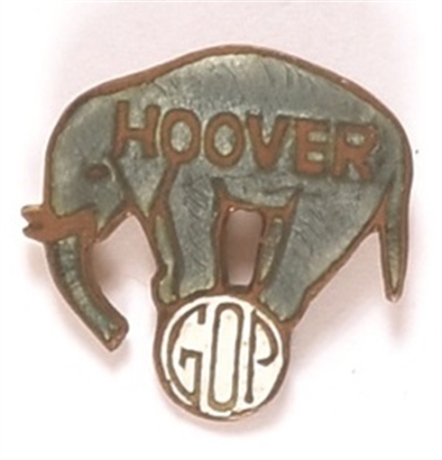 Hoover Enamel Elephant Pin