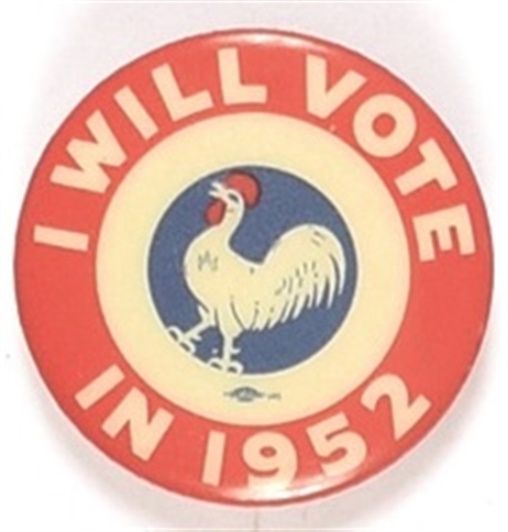 Stevenson I Will Vote in 1952