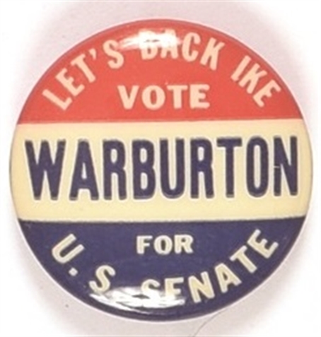 Warburton Lets Back Ike Delaware Coattail