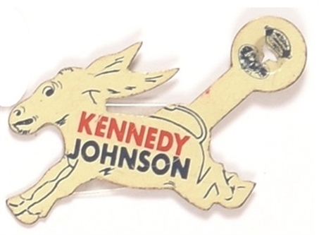Kennedy and Johnson Donkey Tab