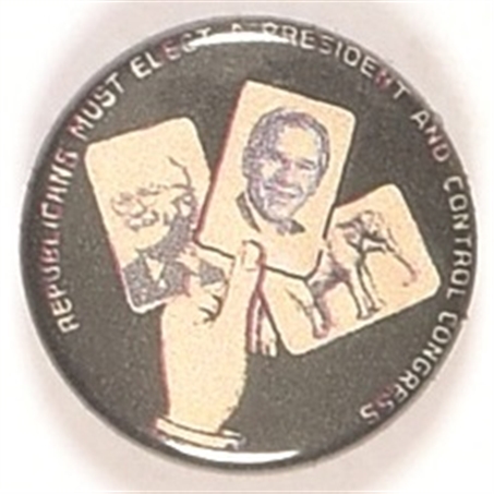 Bush, Cheney Control Congress Pin
