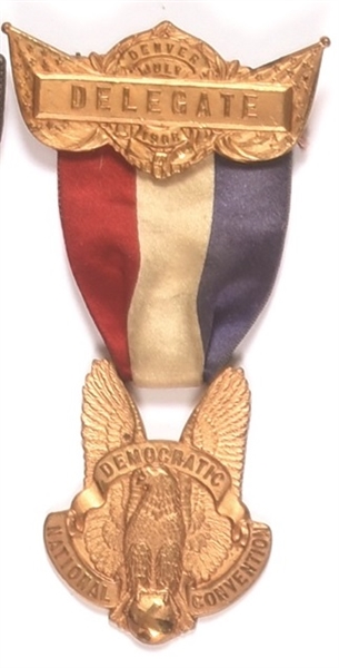 Bryan 1908 Delegate Badge