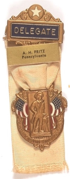 FDR 1944 Delegate Badge