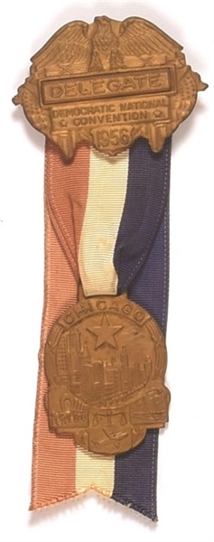 Stevenson 1956 Delegate Badge