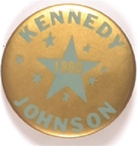 Kennedy, Johnson Blue Star Celluloid