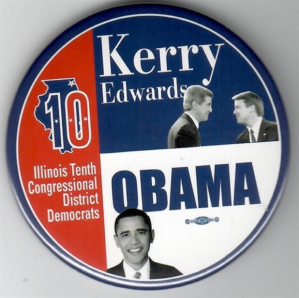 Kerry and Obama Illinois Coattail