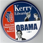 Kerry and Obama Illinois Coattail