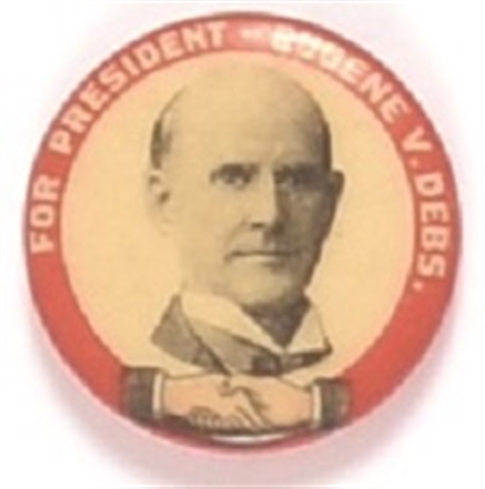 Socialist Eugene Debs Shaking Hands Celluloid