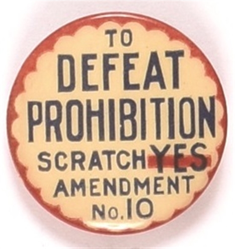 To Defeat Prohibition Scratch Yes