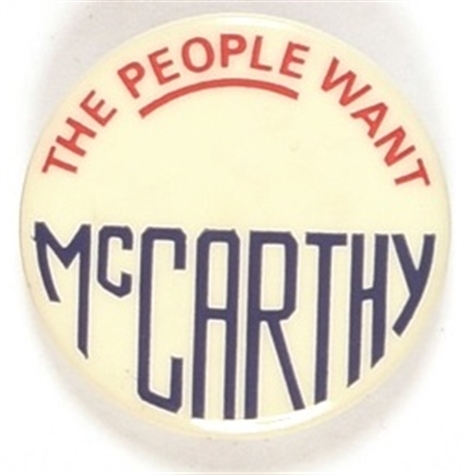 The People Want McCarthy