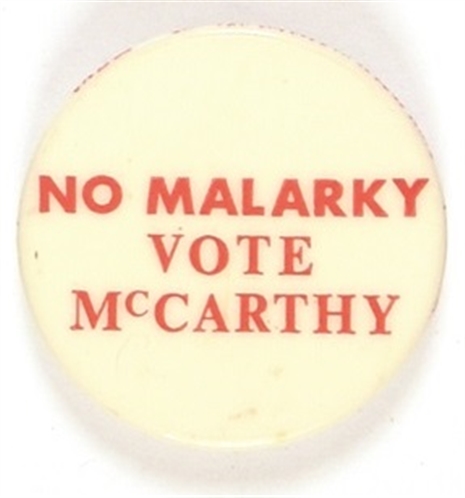 No Malarky Vote McCarthy
