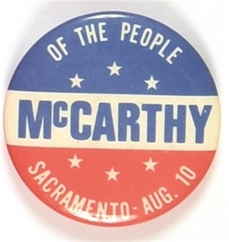 McCarthy Of the People Sacramento Rally