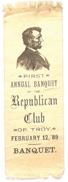 Republican Club of Troy 1889 Banquet
