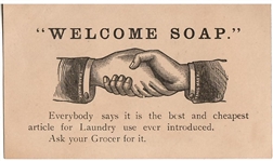 Hancock Boston Soap Trade Card